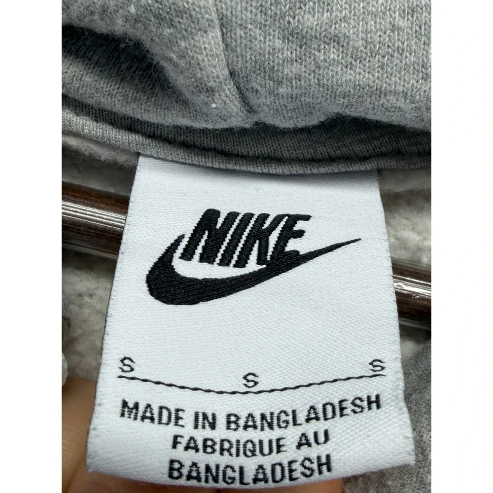 Nike Sportswear Club Fleece Hoodie Mens S Heather Gray Athleisure Gym Training